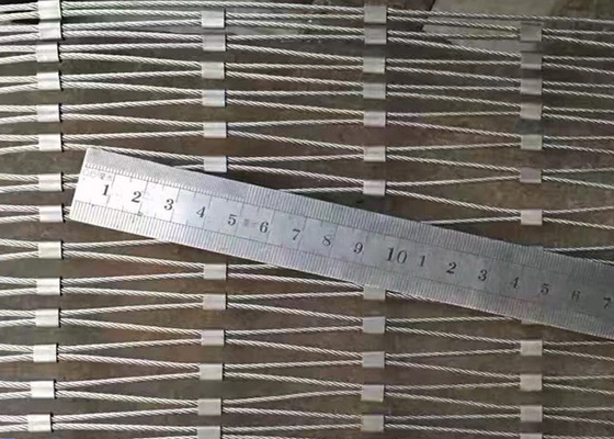 Customized Flexibility Rope 2.5mm Stainless Steel Ferrule Mesh Non Rusting For Fencing