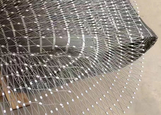 Flexible 2mm Stainless Steel Wire Rope Mesh For Balustrade Or Railing