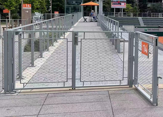 Balustrade Flexible Stainless Steel Cable Netting Anti Corrosion Customized
