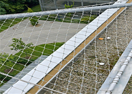 3.2mm Diameter Balustrade Cable Mesh , Stainless Steel Rope Mesh 7x7