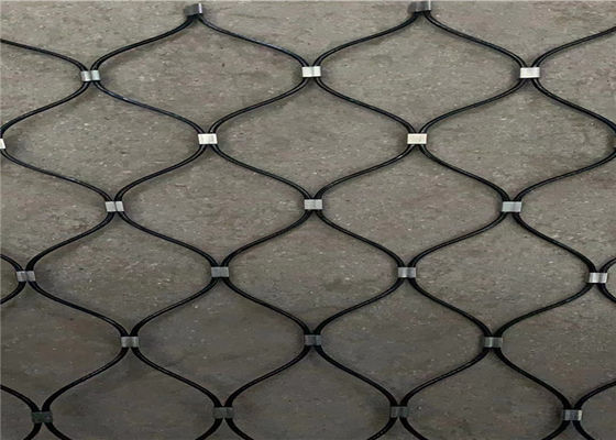 Resist Rust Zoo Wire Stainless Steel Knotted Rope Mesh For Parrot Enclosure Mesh