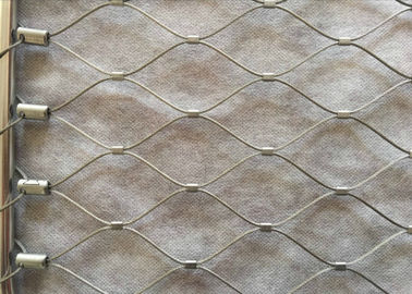 316L SS Wire Rope Mesh Hand Woven 1.2-3.2mm Diameter For Balustrade