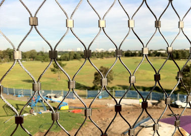 Rhombus Woven Stainless Steel Rope Net Unique Indestructible SGS Certificated