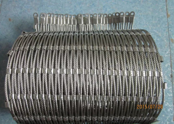 AISI316 Ferruled Stainless Steel Rope Mesh Rust Resistant For Architecture