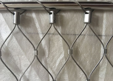 Classical Inox Balustrade Cable Mesh , X Tend Stainless Steel Rope Mesh Webnet