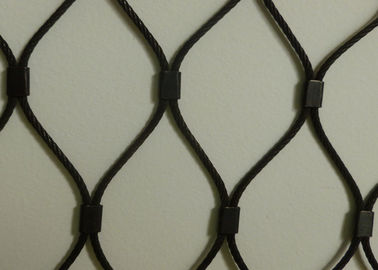 Black Oxidation Stainless Steel Cable Netting Wire Mesh Flexible Woven Type