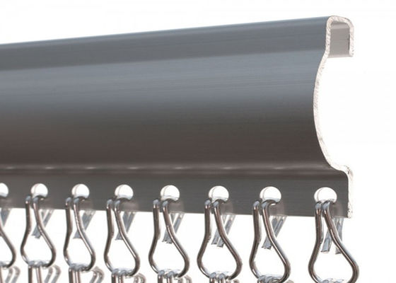 Shiny 12MM Hooks Anodized Aluminium Insect Screen Mesh