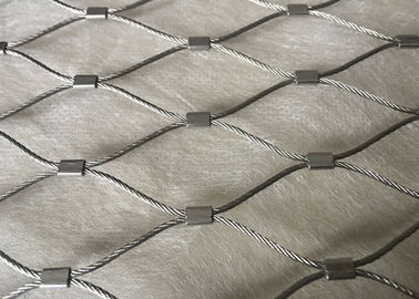 Ferruled Style X-Tend Stainless Steel Cable Wire Mesh Netting For Zoo Breaking Resistant