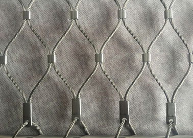 Grade A Ferruled Style Stainless Steel Wire Rope Mesh Safety Net 7 x 19