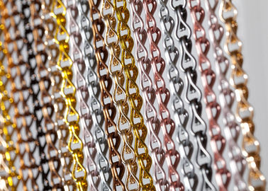 Chain Link Curtain On S Quality Supplier Vertical Hanging Aluminum Chain Insect Door Fly Screen Curtain Anodising Finished