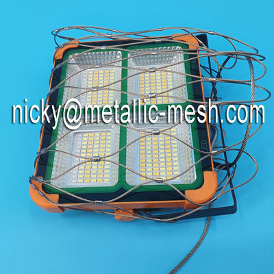 80mm Flexible Light Drop Anti  Safety Net Stainless Steel Rope Net Bag