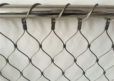 High Strength Inox Cable Mesh Netting Ferruled Style For Railing Guiding