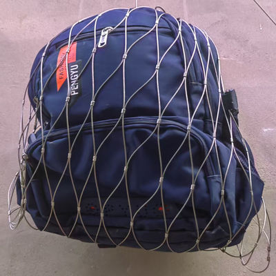 Stainless Steel Safety Cable Mesh Bag For Speaker Fall Drop Protection