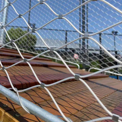316 Flexible Ferruled Stainless Steel Wire Rope Mesh For Zoo Cage Mesh