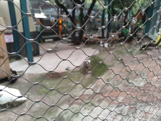 Twill Weave 2mm Aviary Wire Netting Stainless Steel Wire Rope Bird Netting Fence Zoo