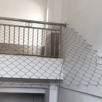 Customized Protection Cable Mesh For Balustrade Safety Stainless Steel Wire Rope Net