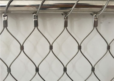 Ferrule Style Flexible Stainless Steel Wire Rope Net For Balustrades