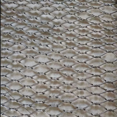 304 Soft Flexible Stainless Steel Metal Wire Rope Net Mesh for Zoo Aviary Bird Net Fence