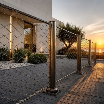SS316 Stainless Steel Rig Fixture Drop Prevention Nets For Secondary Retention
