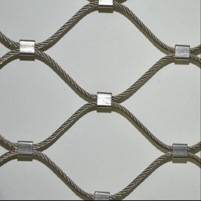 Customizable Mesh Size SS304/SS316 Seamless Ferruled Wire Rope Plant Trellis and X-tend Wire Rope Mesh