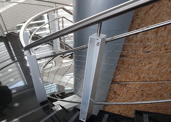 Staircase Railing Infill Woven Stainless Steel Wire Netting 2.0mm 4.0mm 6.0mm