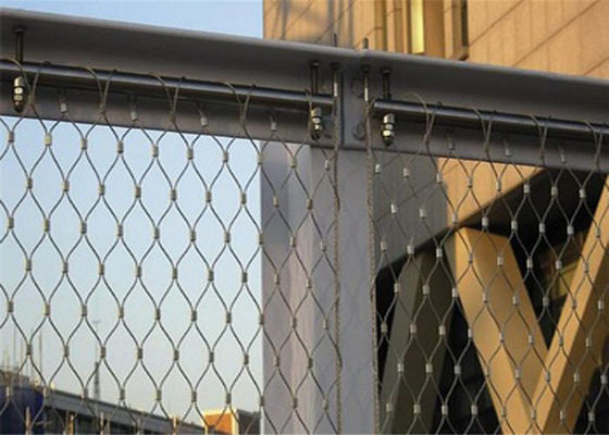 Traffic Barrier Fence Stainless Steel 50x50 Wire Mesh For Falling Prevention