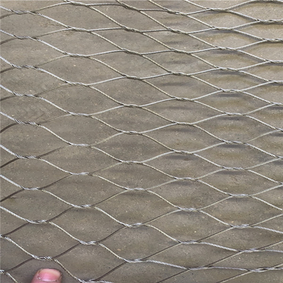 Custom Stainless Steel Woven 304 Wire Rope Mesh Knotted