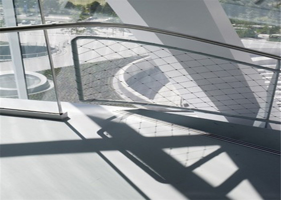 X Tend 7x19 Stainless Steel Rope Mesh Flexible Railing Guard For Bridge Stairway