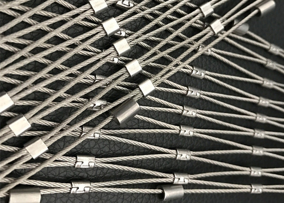 Sus 304 Sus 316 Ss Rope Mesh Balustrade Anti Corrosion