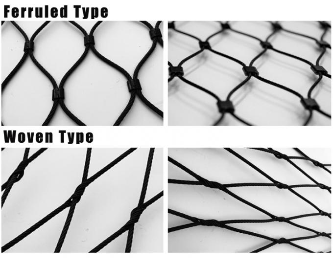SS Black Oxide Wire Rope Mesh X Tend Safety Cable High Strength Fencing