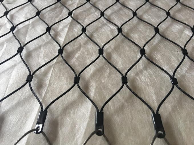 X Tend Black Oxide Wire Rope , Stainless Steel Wire Rope Mesh Fence