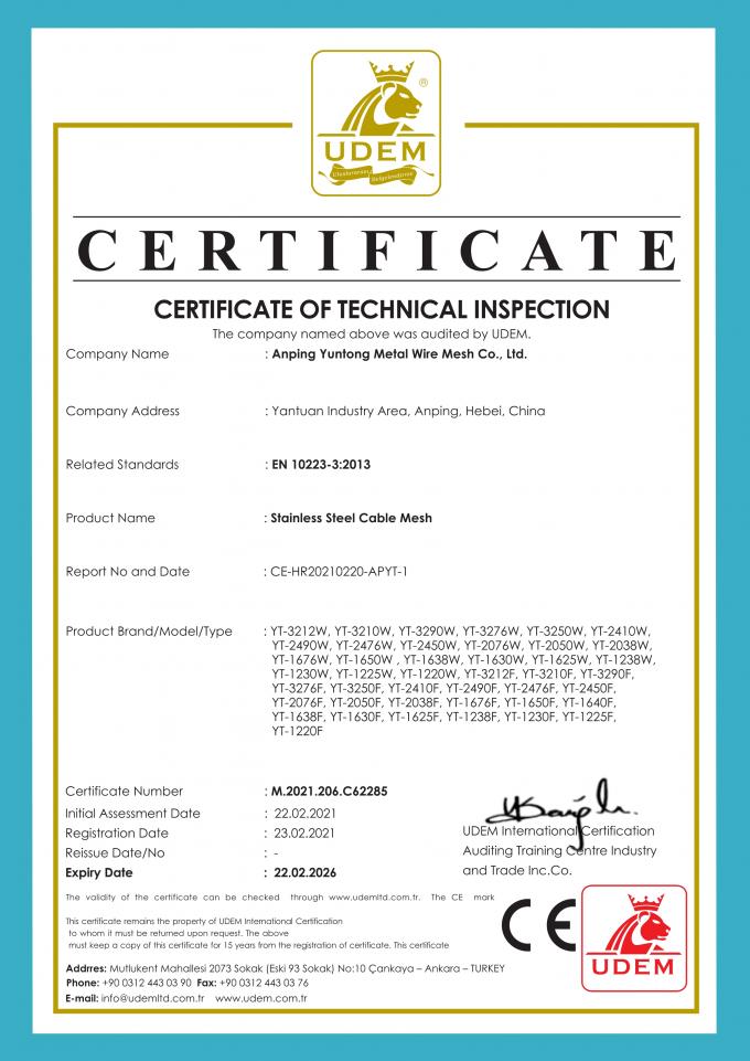 High Tensile 304 316 X Tend 1.5mm Stainless Steel Zoo Mesh