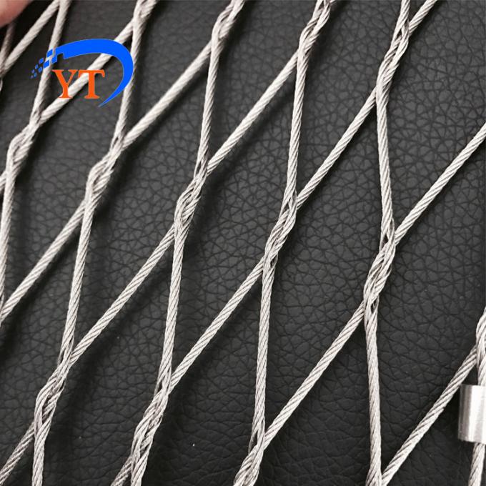 High Tensile Stainless Steel Woven Rope Mesh For Architectural Safety ...