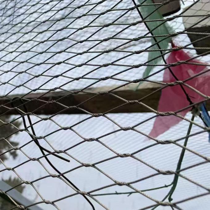 Bird Aviary Safety Net Stainless Steel 316 Flexible Zoo Rope Netting