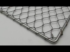 Customized Height Balustrade Cable Mesh 2.0mm Wire Diameter