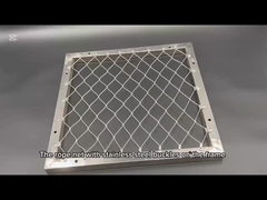 What does the stainless steel wire rope net for stairs look like