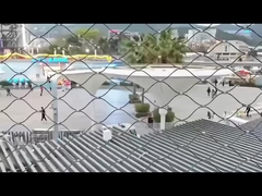 The stainless steel rope net for protection in the scenic area