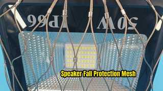 Anti fall net for lighting fixtures, making high-altitude lighting saferEngineering standard