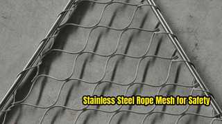 Strong Stainless Steel Rope Mesh for Safety neting