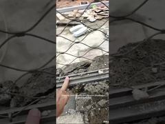 One-piece frame stainless steel rope net, convenient and firm on-site installation