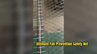 Stainless steel rope net with frame is specially used for falling prevention at height