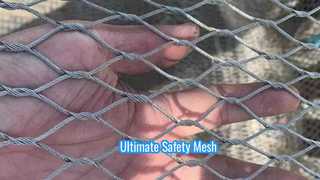 Combined Black Coated & Braided Rope Safety Net