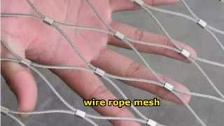Real time shooting of stainless steel rope net